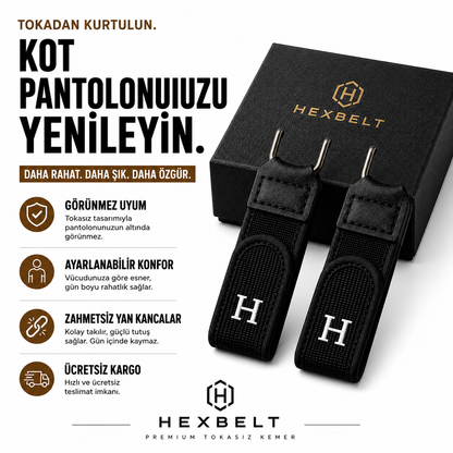 Hexbelt Premium Tokasız Kemer