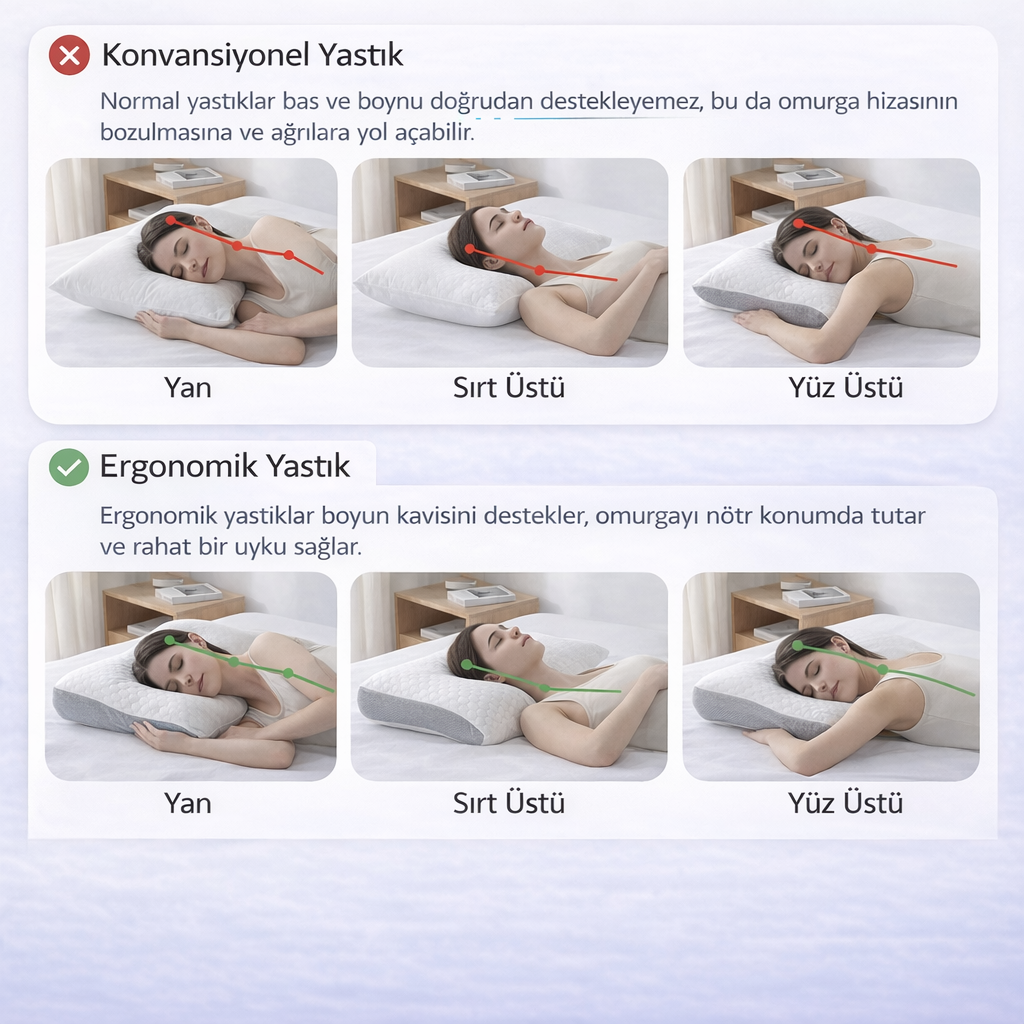lunera ortopedik yastık